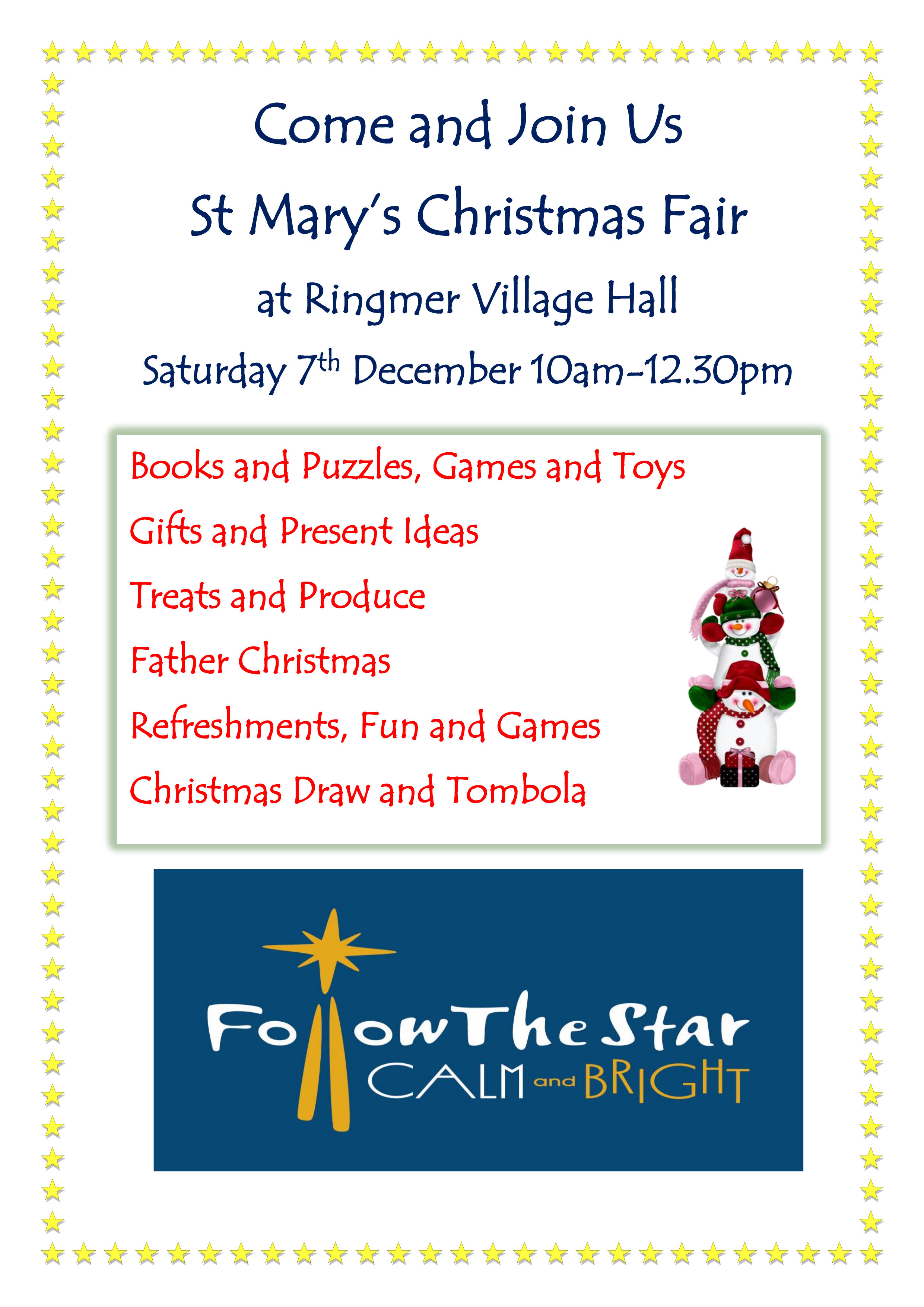 Christmas Fair Poster 2024